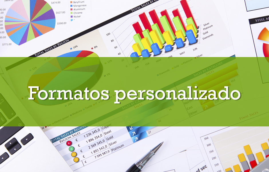 Personalizaremos el formato de la celdas con algunos códigos que serán de mucha utilidad